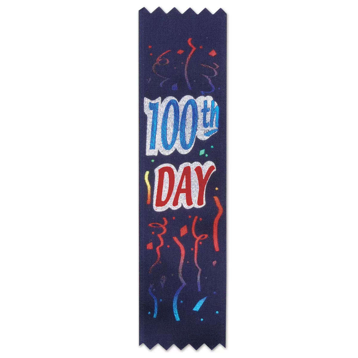 "100th" Day Value Pack Ribbons – 1½" x 6¼" – (10/Pkg)