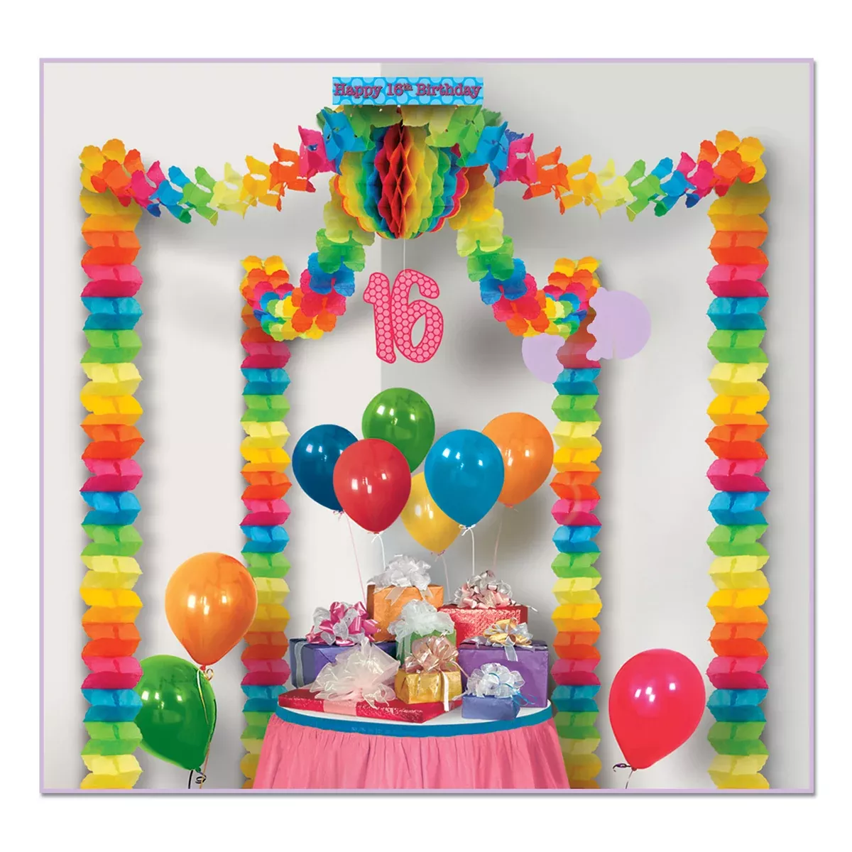 "16th" Birthday Party Canopy – (1/Pkg)