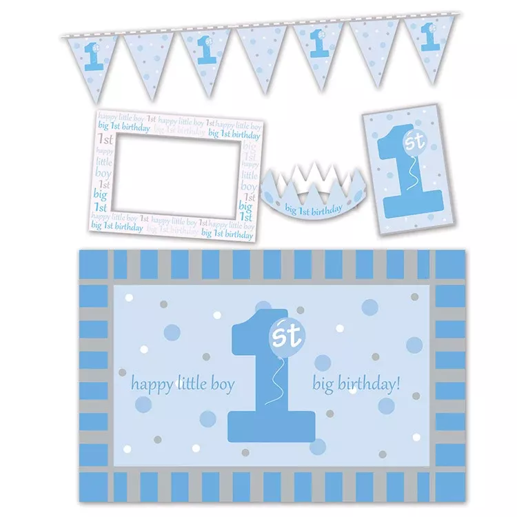 "1st" Birthday High Chair Decorating Kit – (5/Pkg)