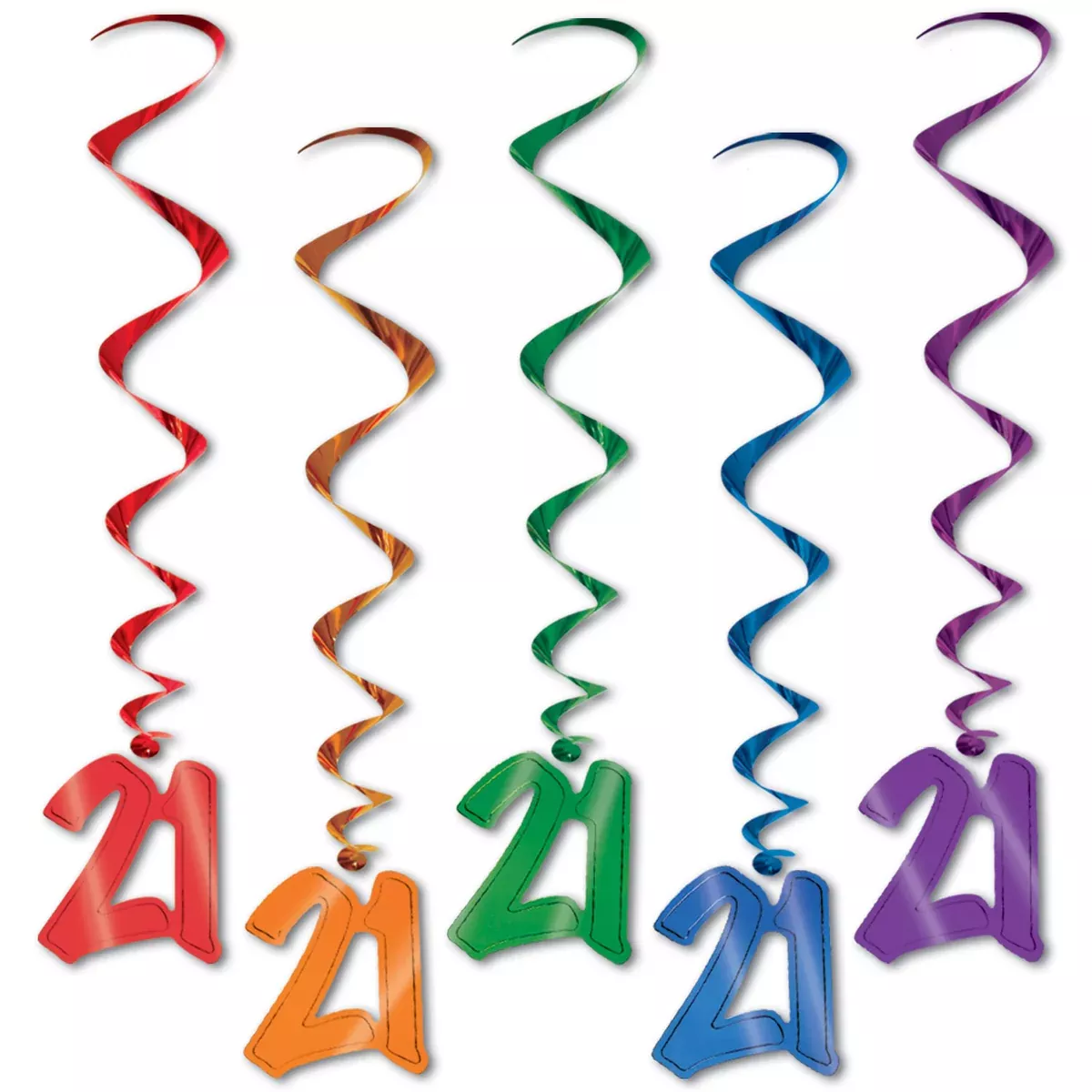"21" Whirls – 3' – (5/Pkg)