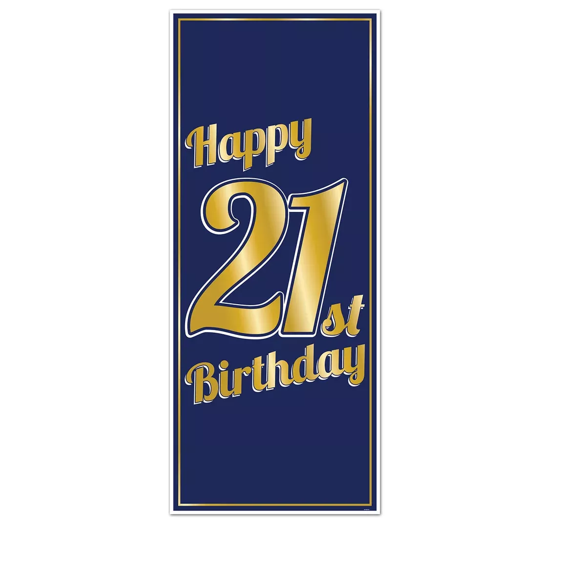 "21st" Birthday Door Cover – 6' x 30" – (1/Pkg)