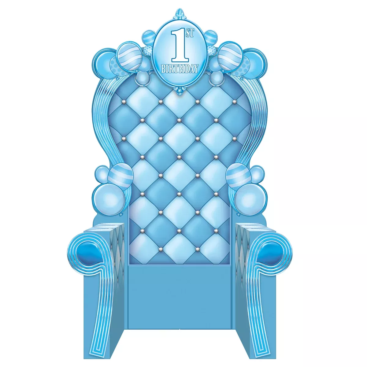 3-D 1st Birthday Throne Prop – 7' 1¾" x 3' 9¼" – (1/Box)