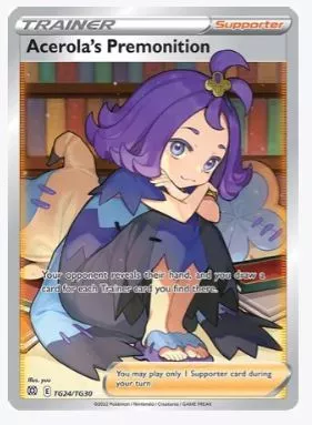 Acerola's Premonition SWSH09: Brilliant Stars Trainer Gallery # TG24/TG30