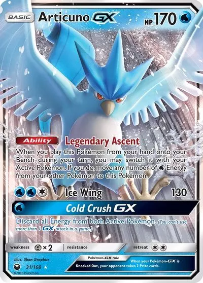 Articuno GX SM - Celestial Storm # 31/168