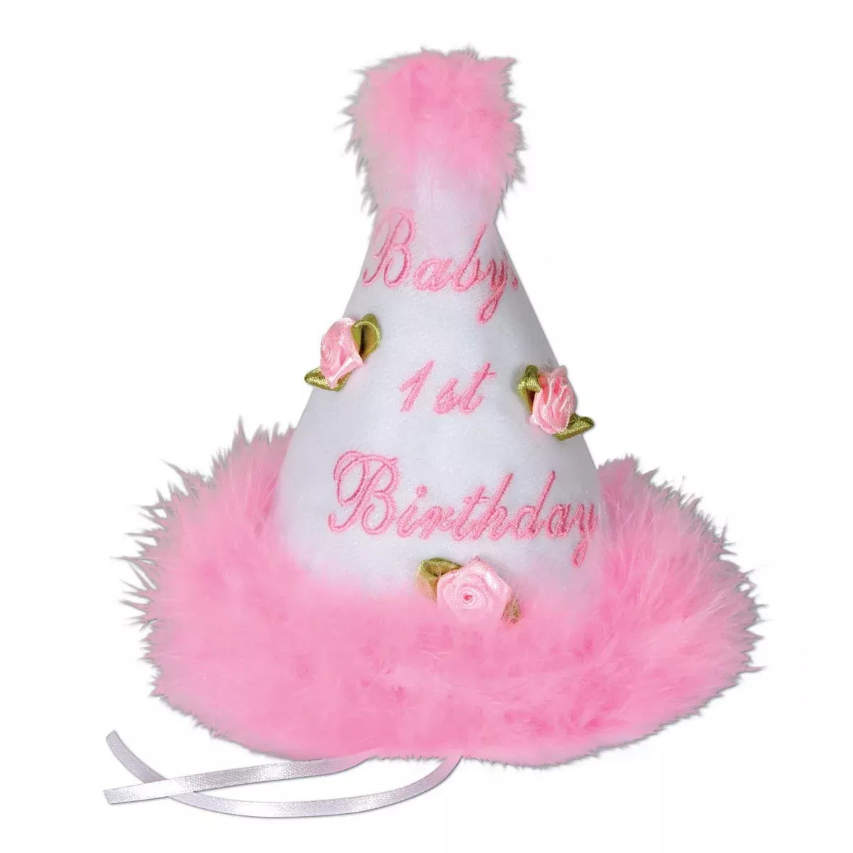 Baby's "1st" Birthday Cone Hat – 6½"