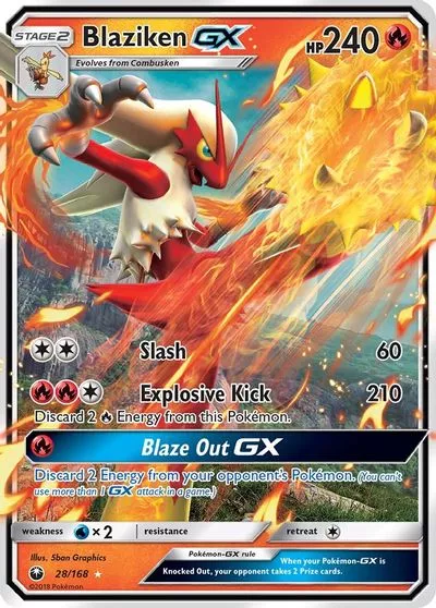 Blaziken GX SM - Celestial Storm # 28/168