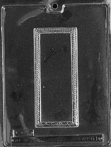 Chocolate Bar Mold with Scrollwork Border