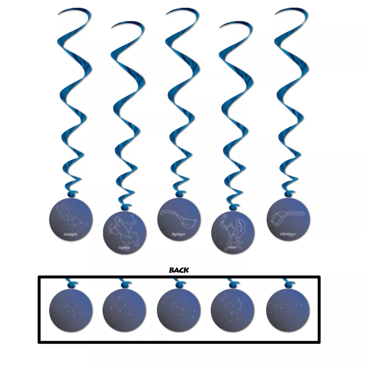 Constellation Whirls – 3' 6" – (5/Pkg)