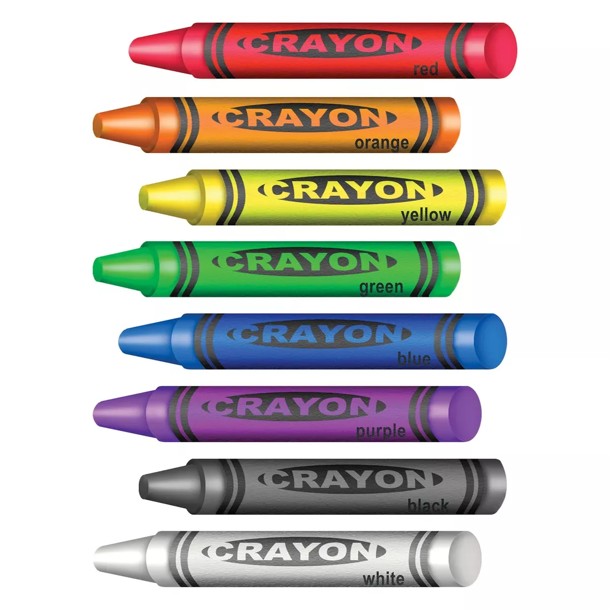 Crayons Peel 'N Place – 12" x 17" Sh – (8/Sh)