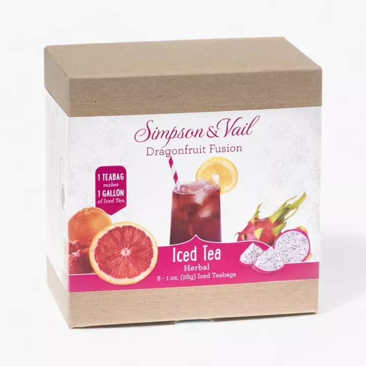Dragonfruit Fusion Herbal Fruits Iced Teabags (8/box)