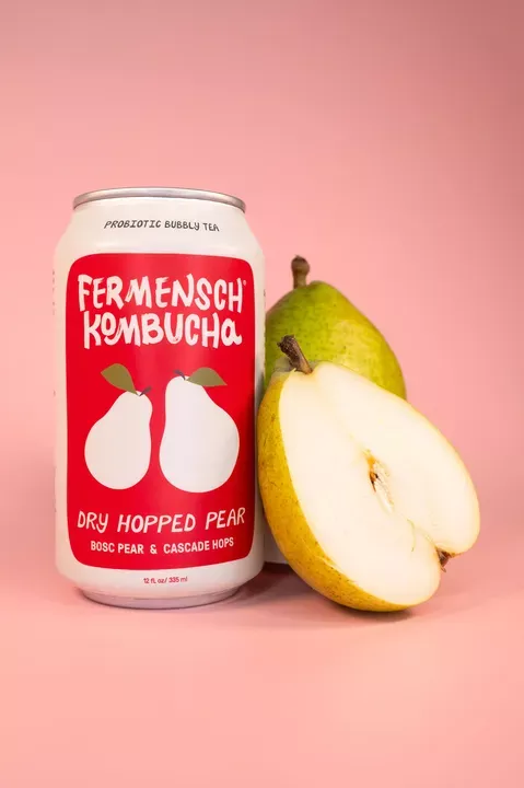 *Dry-Hopped Pear* Kombucha - 24-Can Case