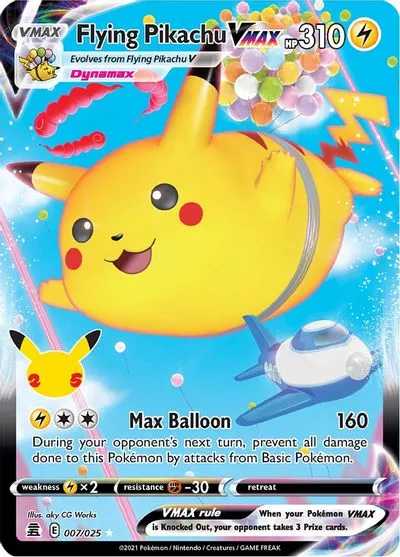 Flying Pikachu VMAX Celebrations # 007/025