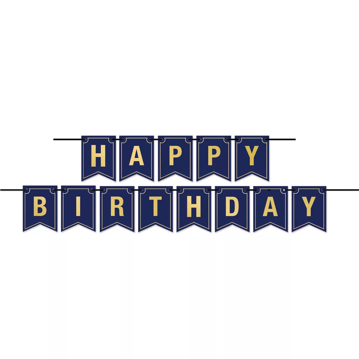 Foil Happy Birthday Streamer – 6" x 10' – (1/Pkg)