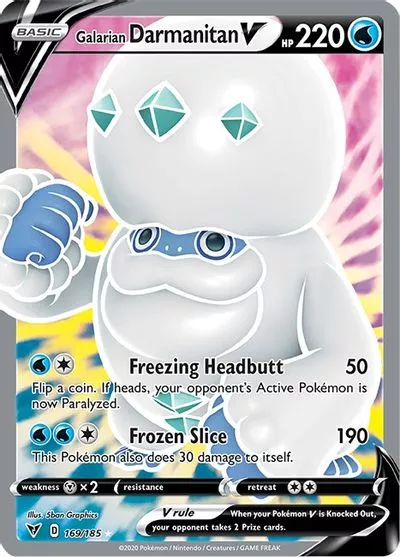 Galarian Darmanitan V (Full Art) SWSH04: Vivid Voltage # 169/185