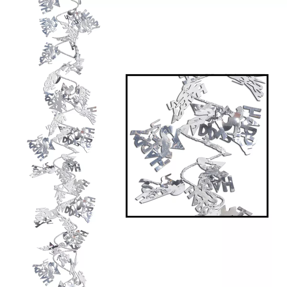 Gleam 'N Flex Happy "25th" Garland – 25' – (1/Pkg)