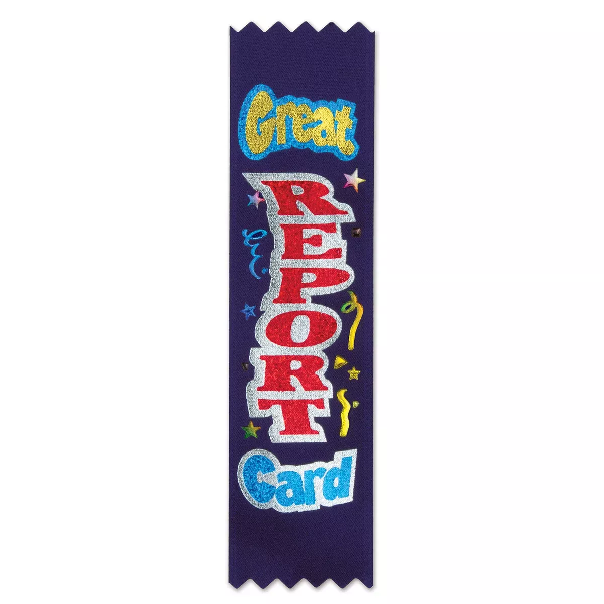 Great Report Card Value Pack Ribbons – 1½" x 6¼" – (10/Pkg)