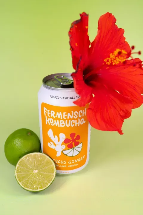 *Hibiscus Ginger* Kombucha - 24-Can Case