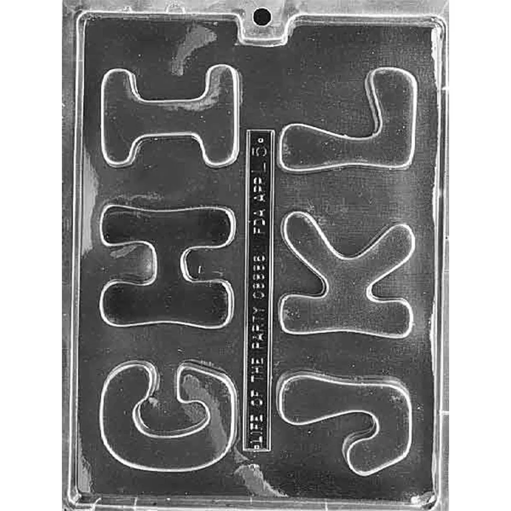 Letters - G, H, I, J, K, L Chocolate Mold