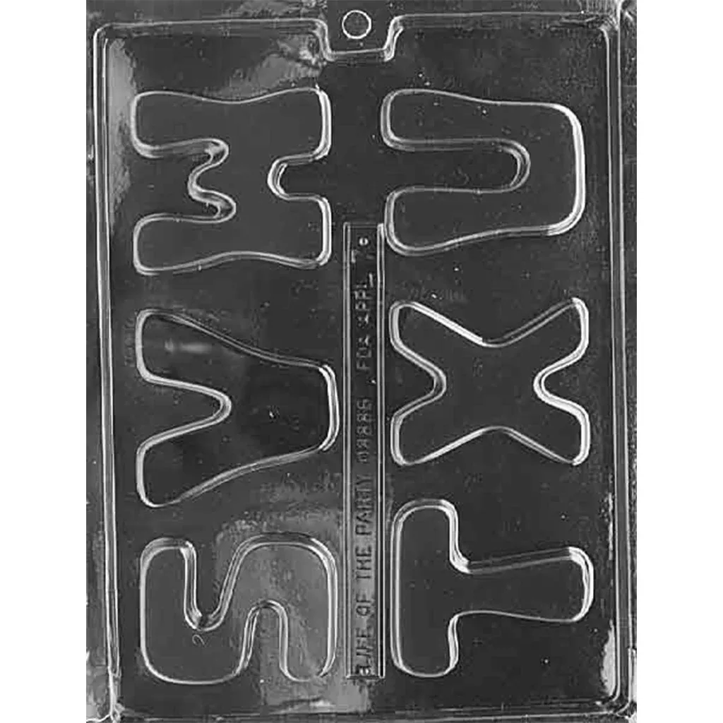 Letters - S, T, U, V, W, X Chocolate Mold