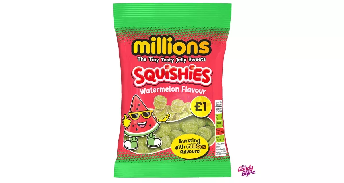 Millions Squashies Watermelon Flavor -100g
