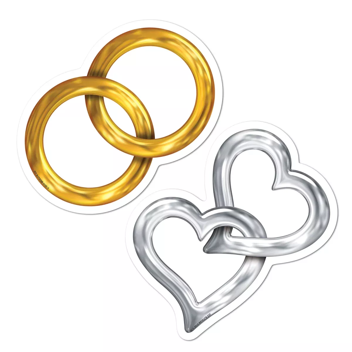 Mini Wedding Cutouts – 5" – (10/Pkg)