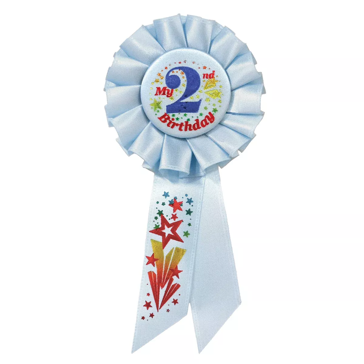 My "2nd" Birthday Rosette – 3¼" x 6½"
