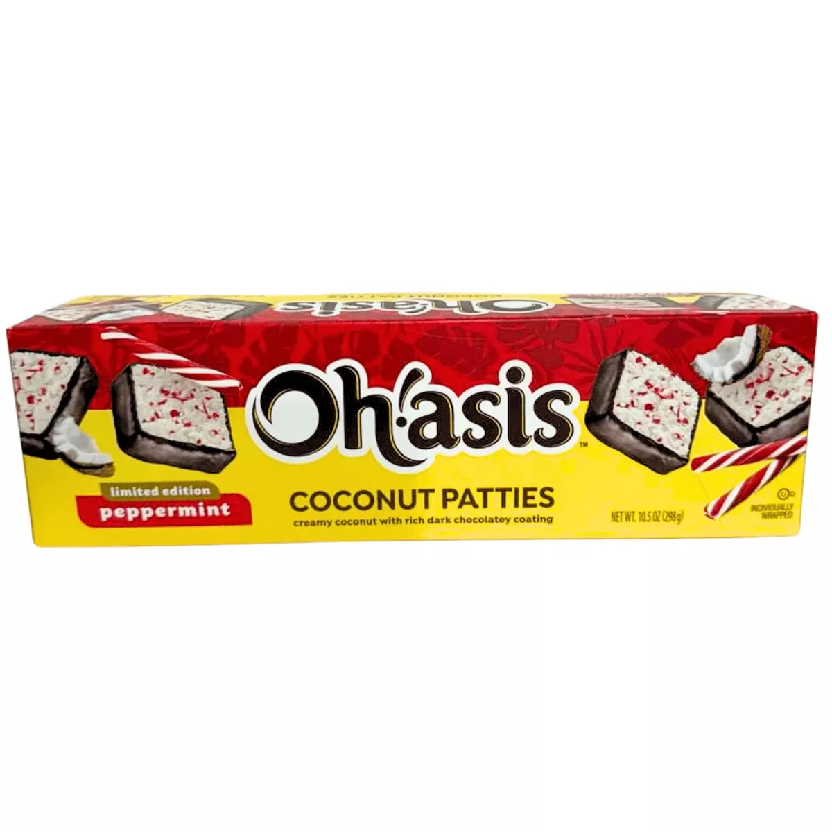 Oh'asis Coconut Patties - Peppermint 298g