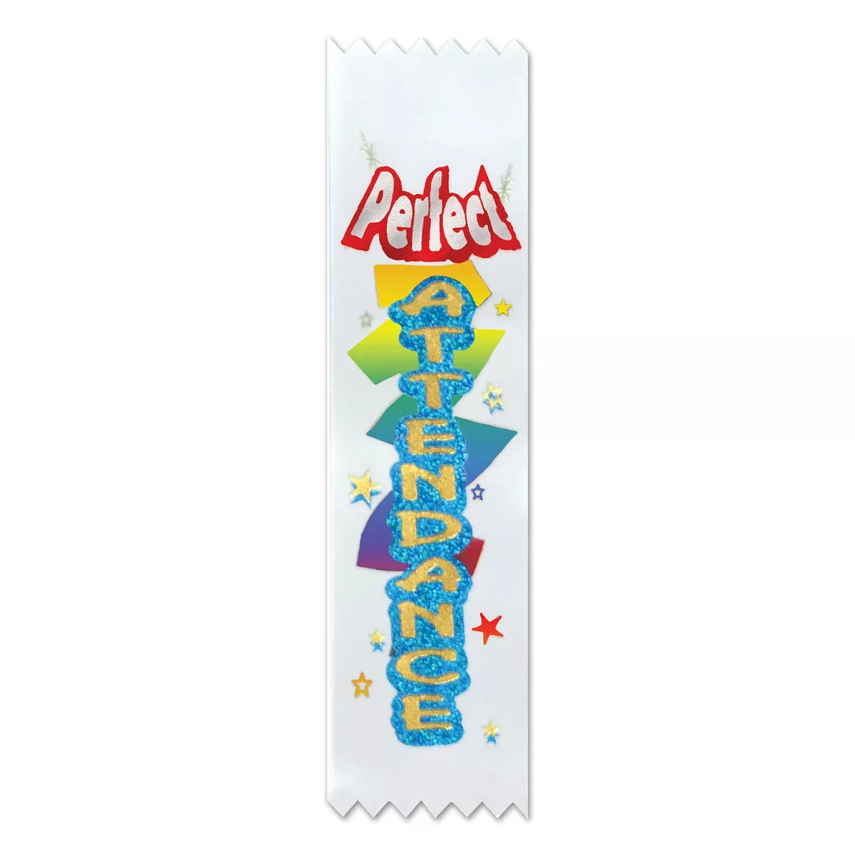 Perfect Attendance Value Pack Ribbons – 1½" x 6¼" – (10/Pkg)