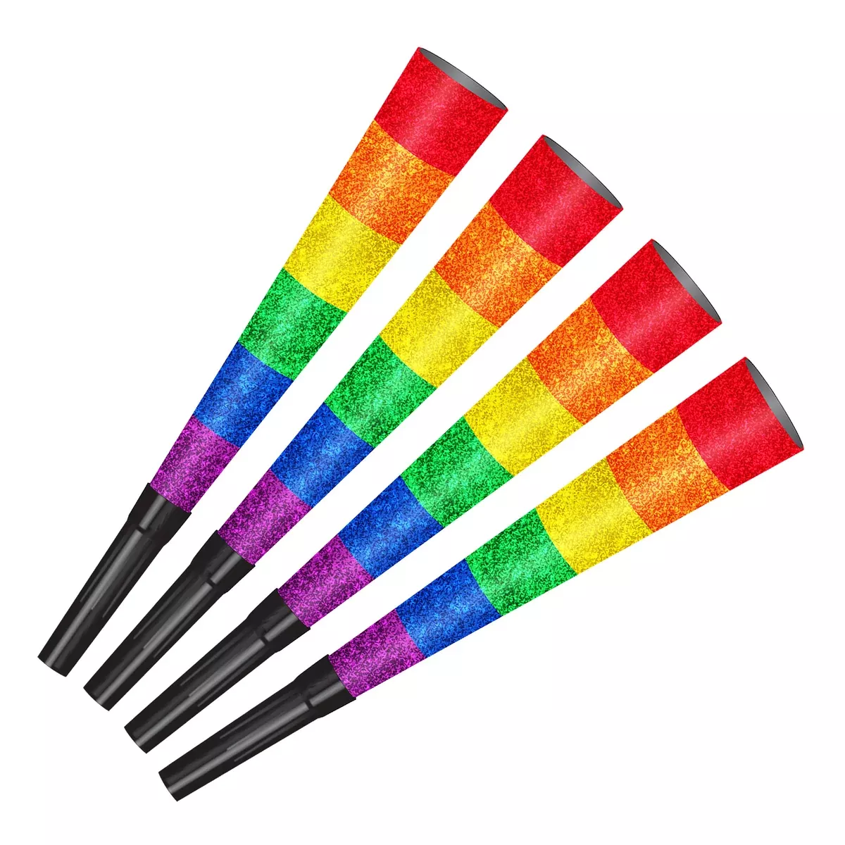 Pkgd Pride Horns – 9" – (4/Pkg)