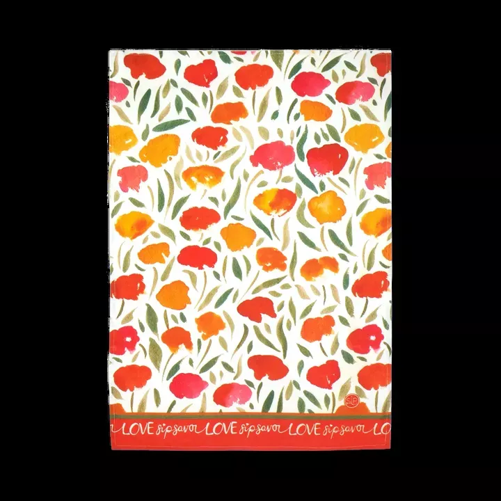 "Poppy Dance" Kitchen Towel