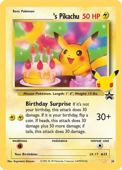 ______'s Pikachu Celebrations: Classic Collection # 24