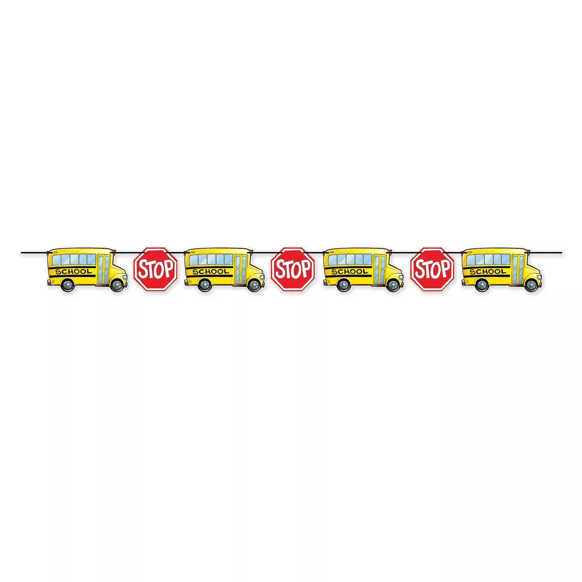 School Bus Streamer – 6" x 8' – (1/Pkg)
