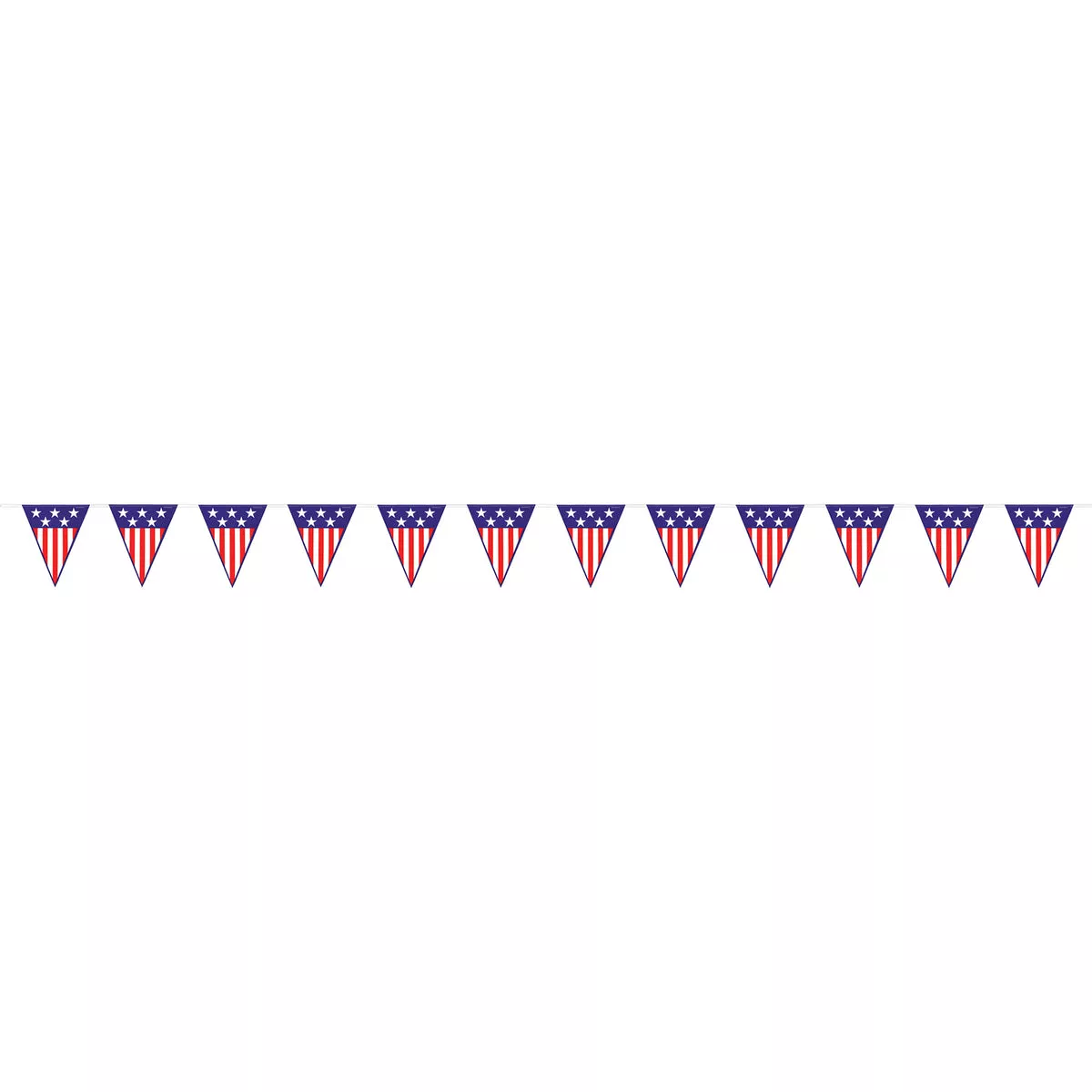 Spirit Of America Pennant Banner – 11" x 12' – (1/Pkg)