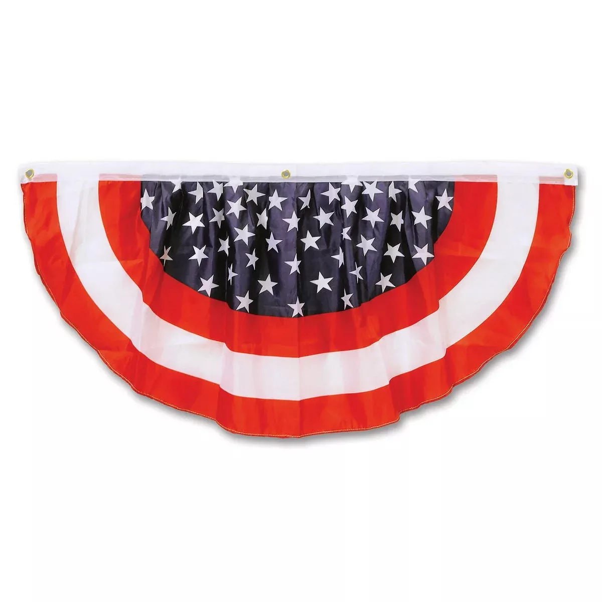 Stars & Stripes Fabric Bunting – 4' – (1/Pkg)