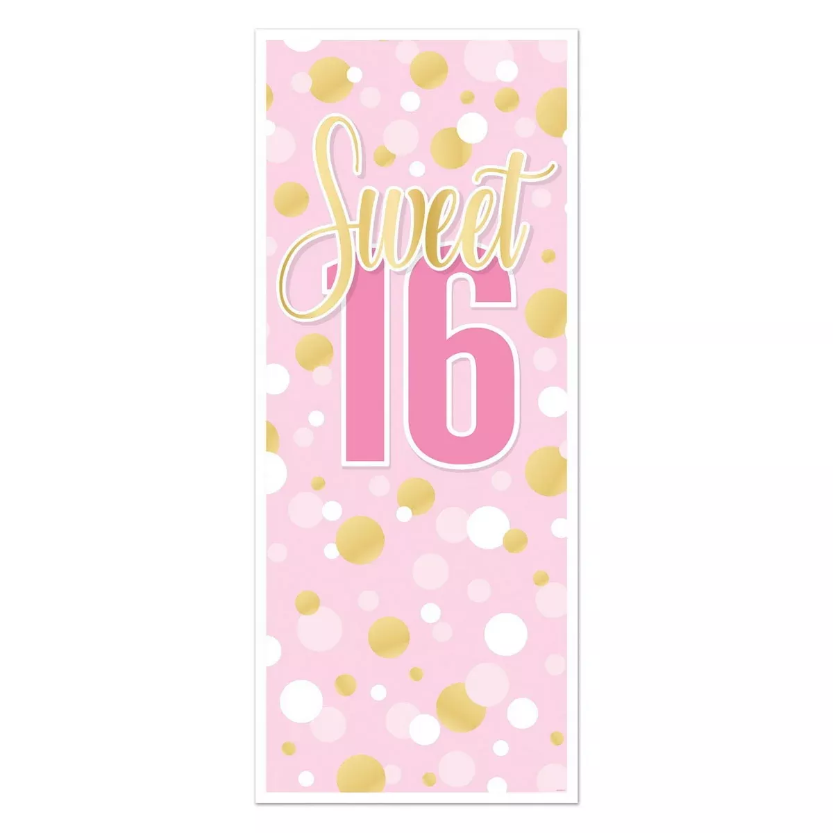Sweet 16 Door Cover – 6' x 30" – (1/Pkg)