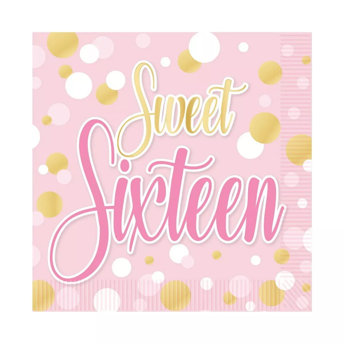 Sweet 16 Luncheon Napkins – (16/Pkg)
