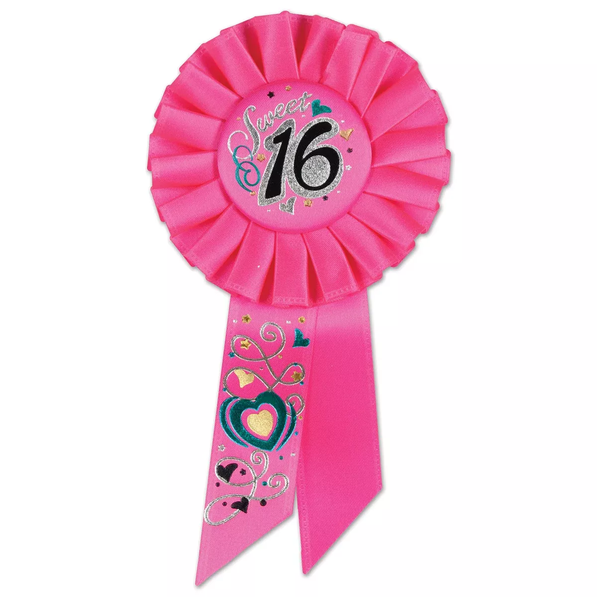 Sweet 16 Rosette – 3¼" x 6½"