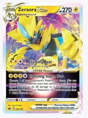 Zeraora VSTAR Crown Zenith # 055/159