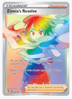 Zinnia's Resolve (Secret) SWSH07: Evolving Skies # 225/203