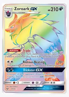 Zoroark GX (Secret) Shining Legends # 77/73