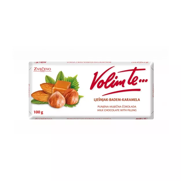 Zvecevo - Milk Chocolate Almond, Caramel, Hazelnut Filling