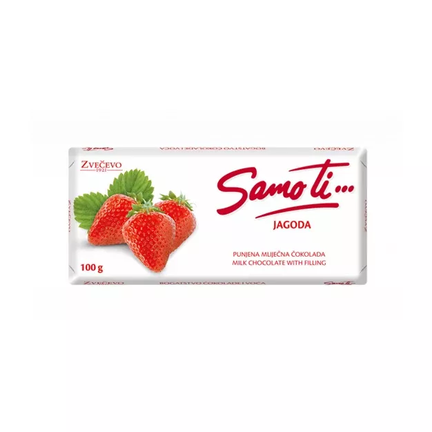 Zvecevo - Milk Chocolate Strawberry Filling